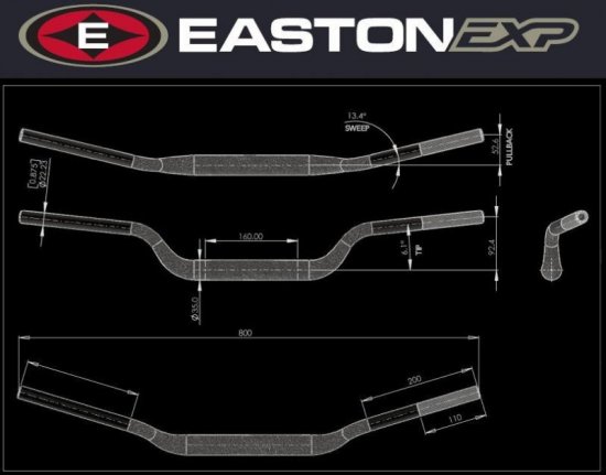 Handlebar EASTON EXP M 92 53 EXP