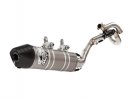 Full exhaust system 1x1 MIVV M.HO.028.SXC.F OVAL Stainless Steel / Carbon Cap