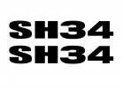 Stickers SHAD 501588R for SH34