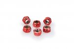 Nuts PUIG 0735R ANODIZED red M5 (6pcs)