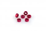 Nuts PUIG 0763R ANODIZED red M5 (6pcs)