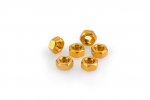 Nuts PUIG 0764G ANODIZED yellow M6 (6pcs)