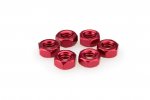 Nuts PUIG 0764R ANODIZED red M6 (6pcs)