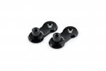 Adjustable footpegs relocation adaptors kit PUIG 3839N 40mm black