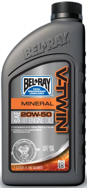 Engine oil Bel-Ray V-TWIN MINERAL 20W-50 1 l