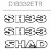 Stickers SHAD D1B332ETR for SH33