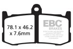 Brake pads EBC GPFAX491HH