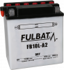 Conventional battery (incl.acid pack) FULBAT FB10L-A2  (YB10L-A2) Acid pack included