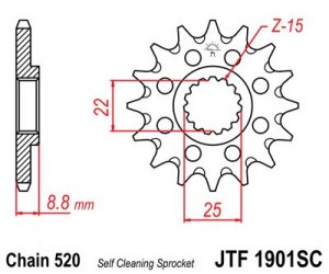 JT Front Sprocket 11T  for KTM EXC