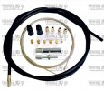 Universal throttle cable kit Venhill U01-4-100-BK 1,35m (2 stroke) Black